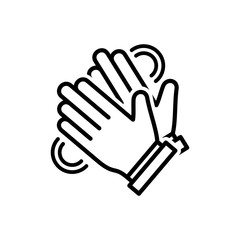 Fototapeta premium Clapping hand icon vector eps 10 design template