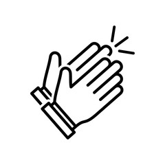 Obraz premium Clapping hand icon vector eps 10 design template