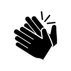 Obraz premium Clapping hand icon vector eps 10 design template