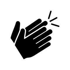 Obraz premium Clapping hand icon vector eps 10 design template