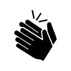 Clapping hand icon vector eps 10 design template