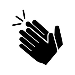 Clapping hand icon vector eps 10 design template