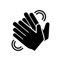 Clapping hand icon vector eps 10 design template