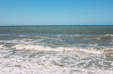 Black sea during storm, Sochi, Russia, nature background