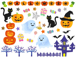 ハロウィンイラストセット