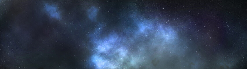 The Earth on Constellation Stars in the Universe Galaxy panorama Background with copy space
