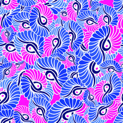 Bright abstract seamless vector pattern background.