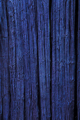 Natural Indigo dye cotton fabric. Cotton yarn dyed blue nature color