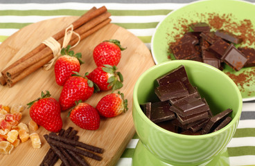 Chocolate Strawberry Fondue