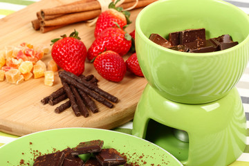 Chocolate Strawberry Fondue