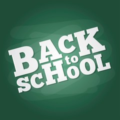 Back to school poster template vector illustration