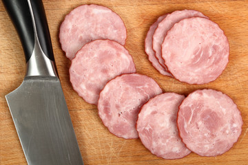 Sausage. Kielbasa krakowska sucha.