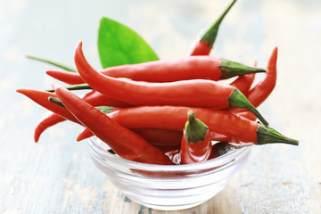 Hot red pepper. Chilean pepper on a black.