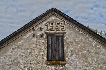 Abandoned huge milk farm near Chernobyl Area. Kiev Region. HDR
