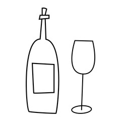 Christmas and New Year winter icons: thin monochrome icon set, black and white kit. Happy, holiday, crlrbration