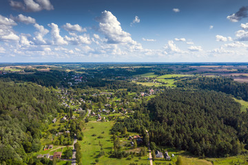 Summer afternoon in countryside of Latvia.