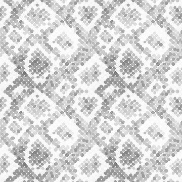 Gray realistic snake skin texture, detailed seamless pattern
