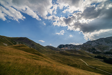 View from mountain peak on Zelengora mountain, Dinaric Alps, Bosnia and Herzegovina