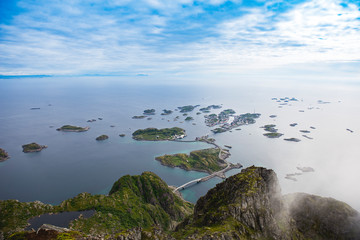 Amazing view of Henningsv&aelig;r, Lofoten, Norway