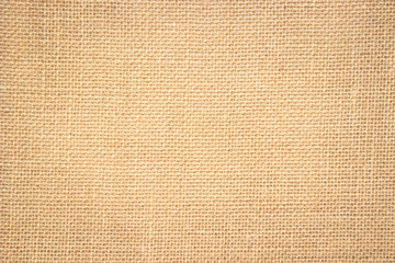 Brown abstract sackcloth towel mock up template fabric on with background. Wallpaper of artistic wale canvas. Blanket or Curtain of pattern and copy space for text decoration.