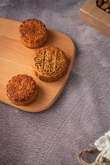 Chinese traditional festival Mid-Autumn Festival delicious mooncakes