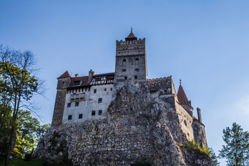 Fototapeta na wymiar Bran Castle of Dracula in Transylvania in Romania