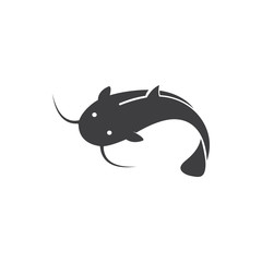 Catfish logo template vector icon illustration design 