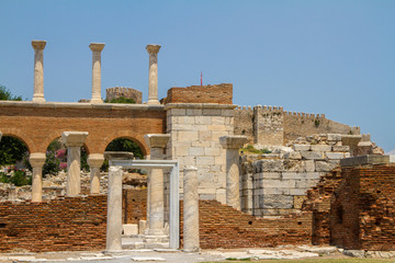 Fototapeta premium St. Jean Church, Ayasuluk Citadel, Izmir, Turkey