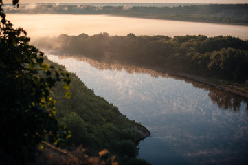 morning on river