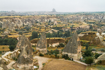 Fototapeta na wymiar Panorama of Goreme, Cappadocia, Turkey