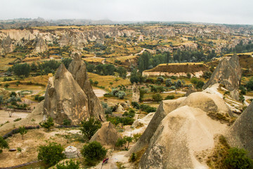 Fototapeta na wymiar Panorama of Goreme, Cappadocia, Turkey