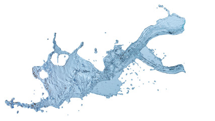 Obraz premium water splash isolated white background