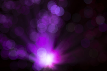 Pink fiber lights with defocused spots