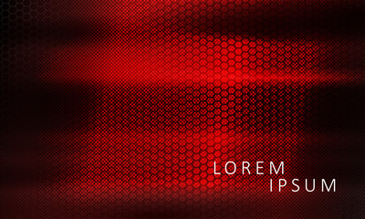 Abstract textural dark red design with a black mesh grid