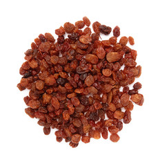 Raisins isolated on white