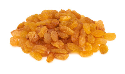 Raisins isolated on white