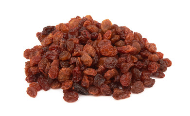 Raisins isolated on white