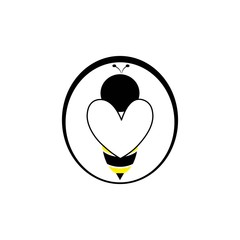 bee logo vector