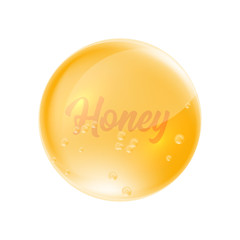 Realistic honey drop