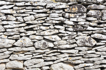 Dry stone wall