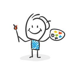 Stickman Blue: Artist, Art. (Nr. 44)	