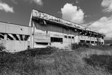 Urban exploration in an abandoned engineering industry