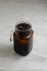 cincau , a type of jelly glass drink in asia