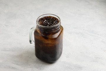cincau , a type of jelly glass drink in asia