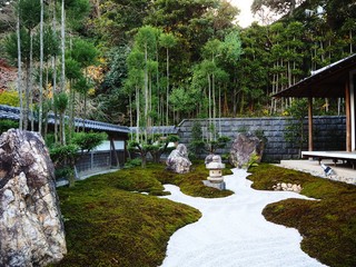 Fototapeta premium Zen garden, Kamakura, a little Kyoto in Kanagawa, Japan