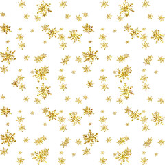 Christmas holiday glitter shine  snowflakes   seamless pattern 