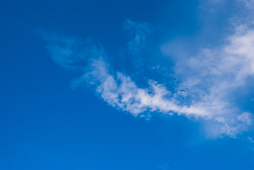 Fototapeta na wymiar Blurred clouds, sky during in morning. Blue,white pastel heaven,soft focus lens flare sunlight.