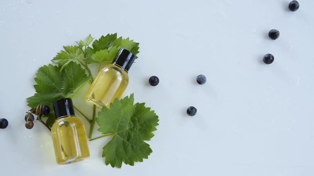 Natural skin care products with grape extracts . Healthy organic remedy, superfood for the skin