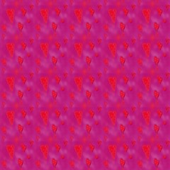 Red pink blurred seamless pattern with hearts