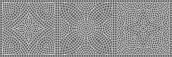 Ancient mosaic ceramic tile pattern.